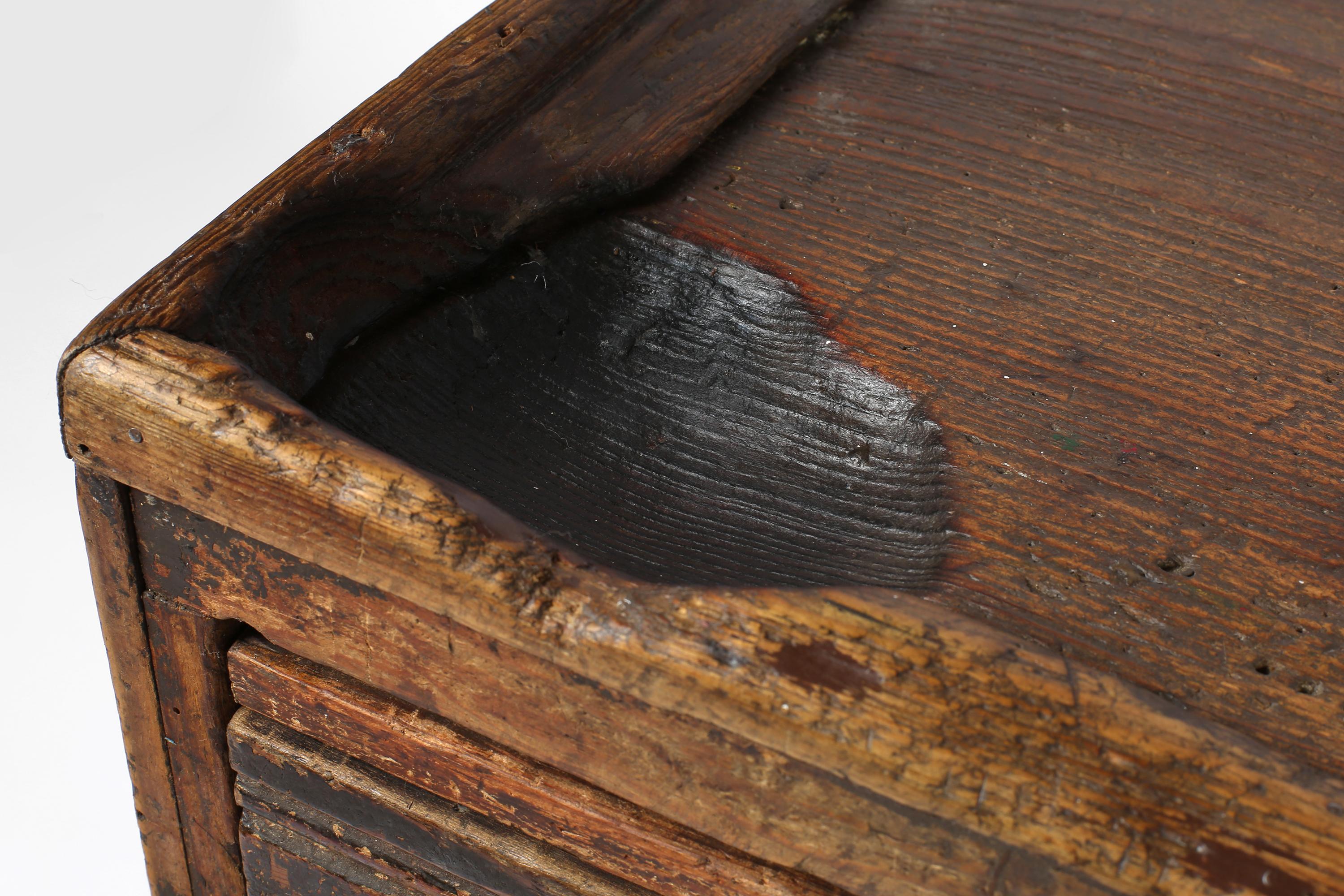19th Century Portuguese Wabi-Sabi Rustic Goldsmiths Workbench For Sale 6