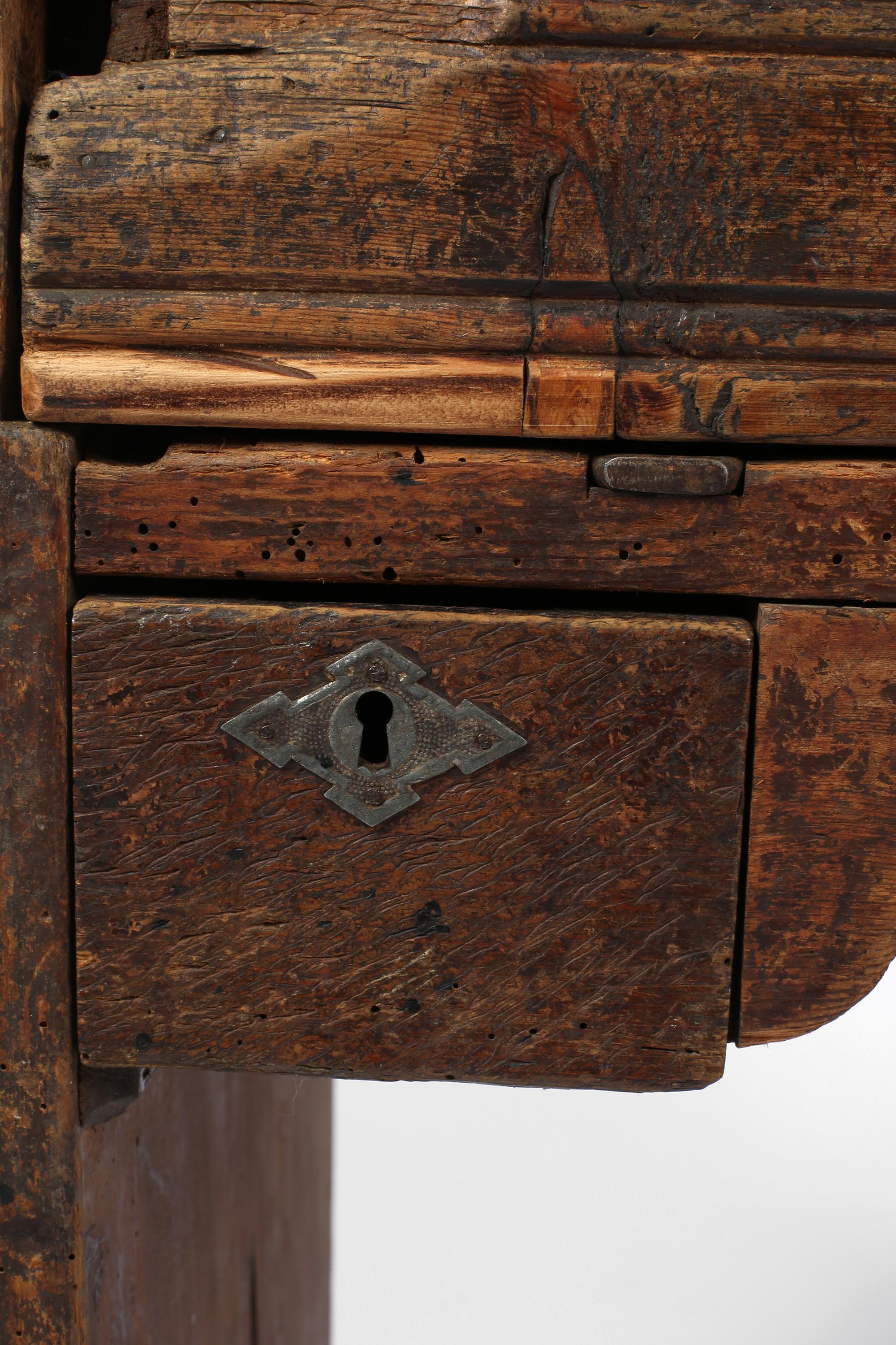 19th Century Portuguese Wabi-Sabi Rustic Goldsmiths Workbench For Sale 7