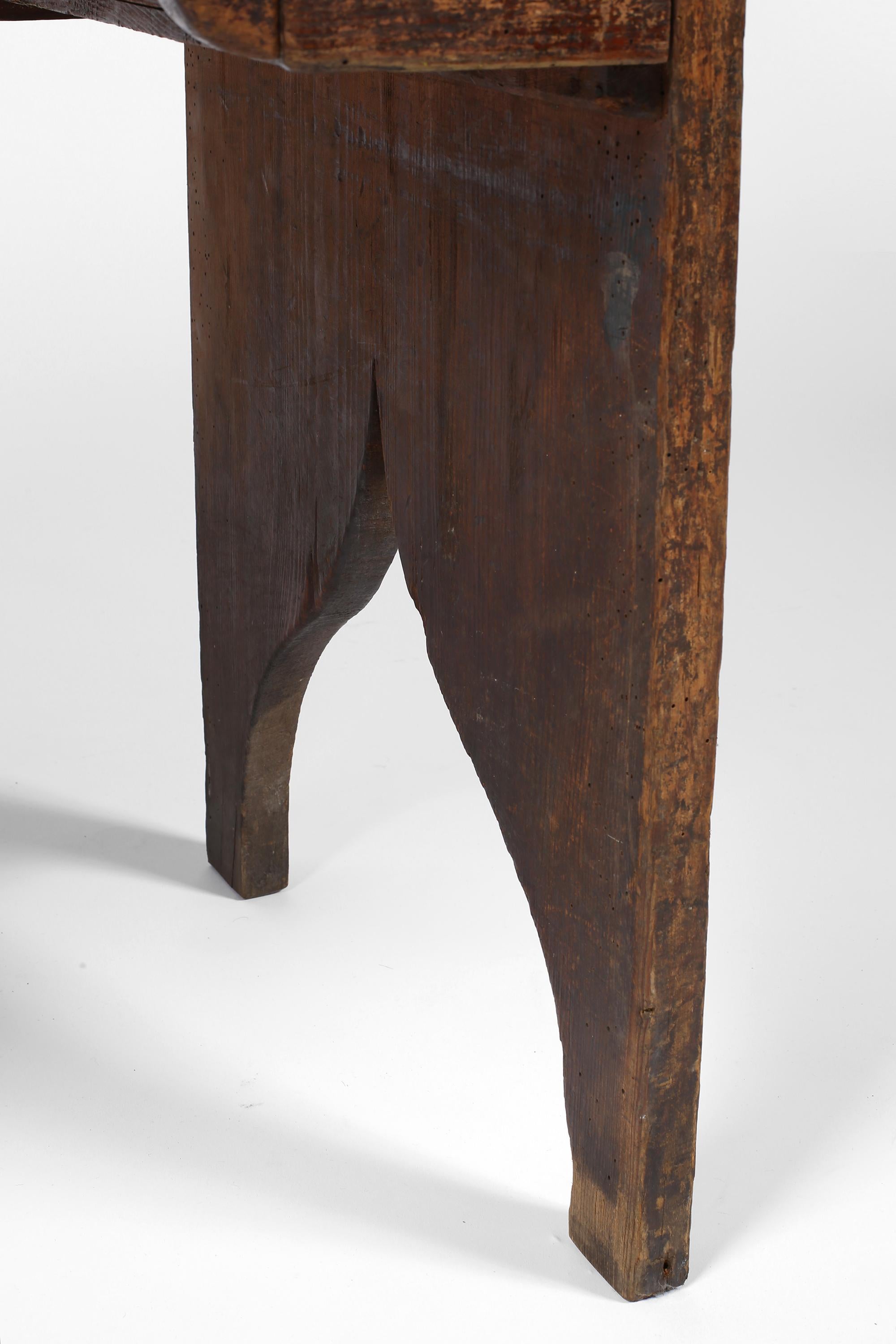 19th Century Portuguese Wabi-Sabi Rustic Goldsmiths Workbench For Sale 4