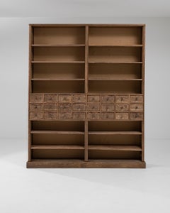 19th Century Portuguese Wooden Pharmacy Cabinet