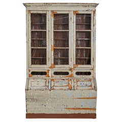 Portugiesische Holzvitrine aus dem 19. Jahrhundert