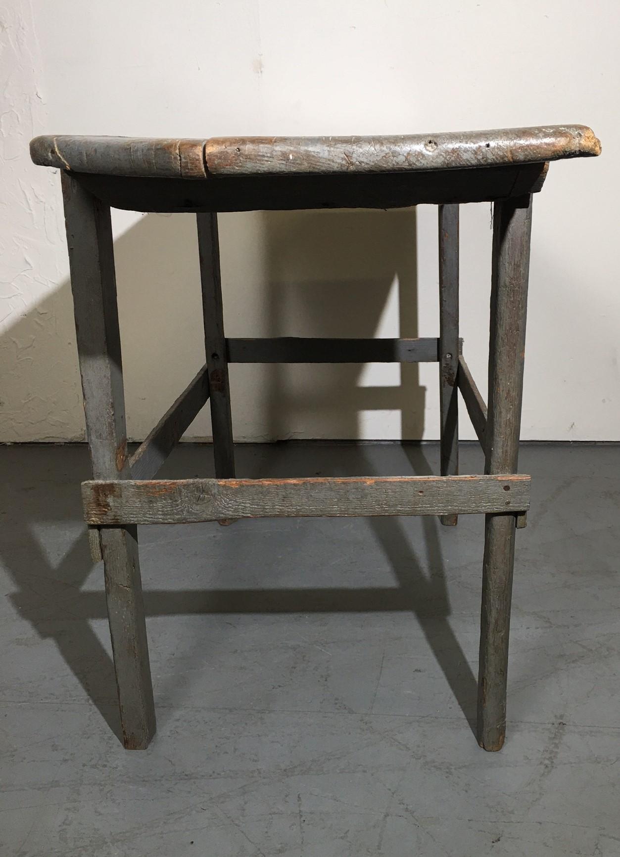 19th Century Primitive Console Table 7