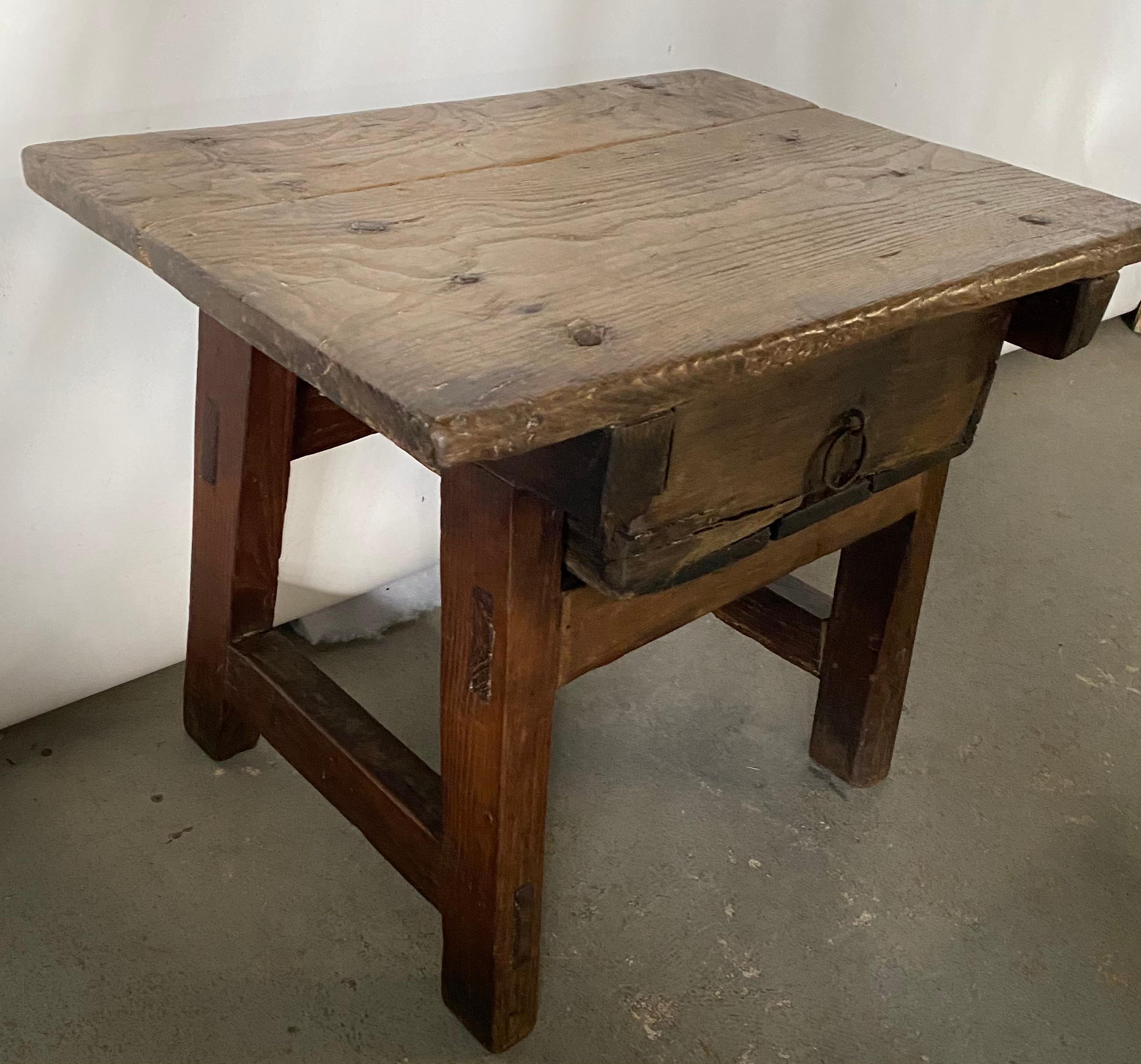 American 19th Century Rustic Country Work Table