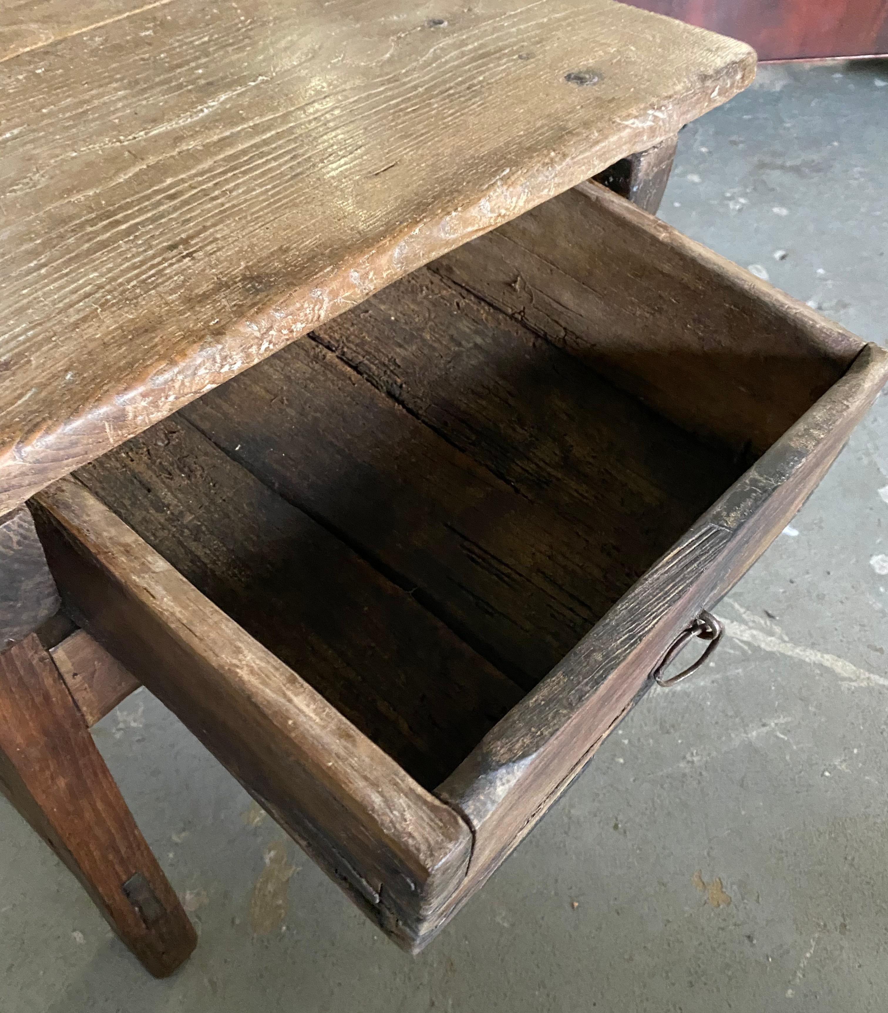 19th Century Rustic Country Work Table 3