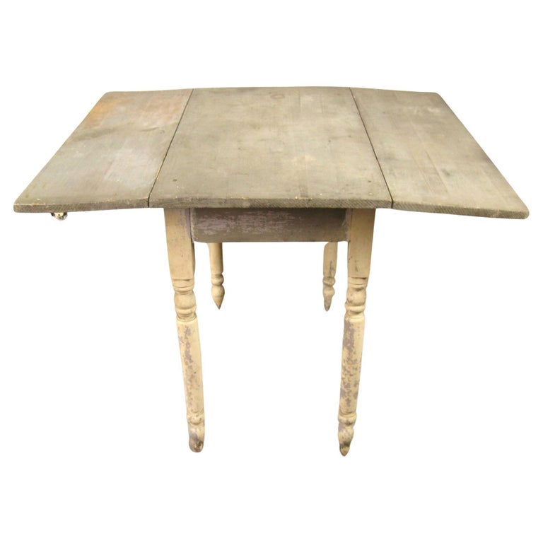 Antique Pine Pine Drop Leaf Table For Sale 19th Century Pine Drop