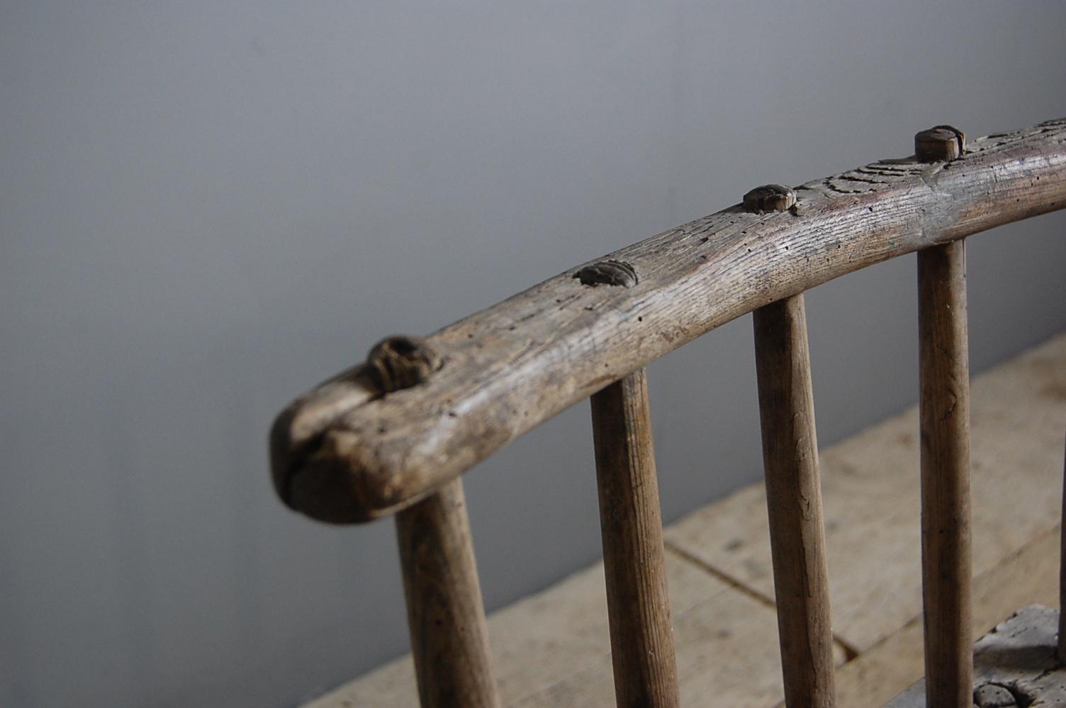 Irish 19th Century Primitive Hedgerow Chair