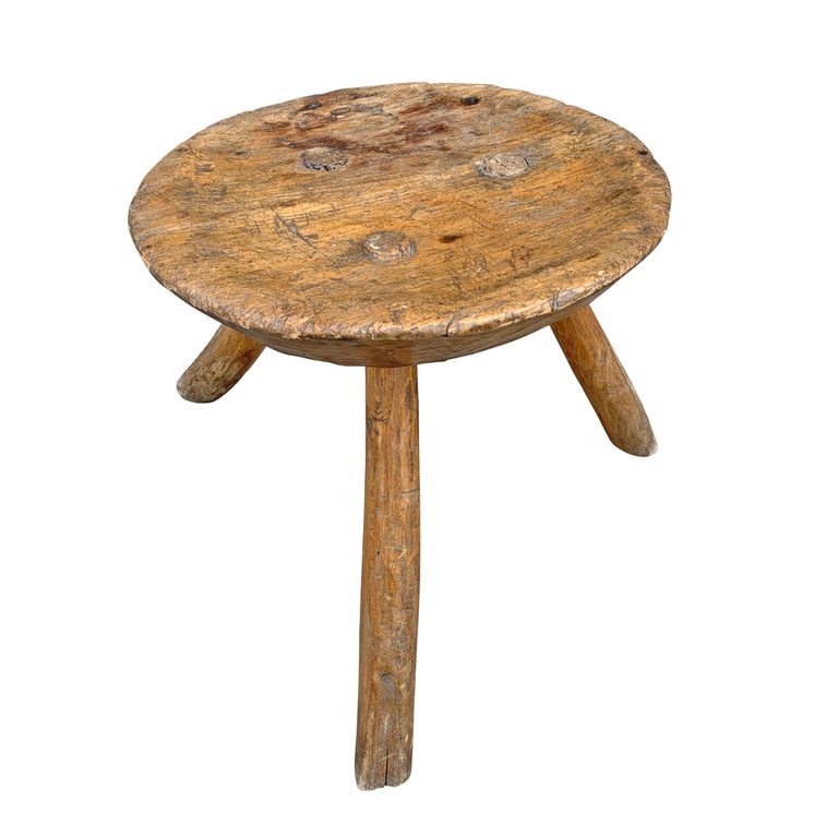 19th Century Primitive Milking Stool at 1stDibs | primitive stool ...