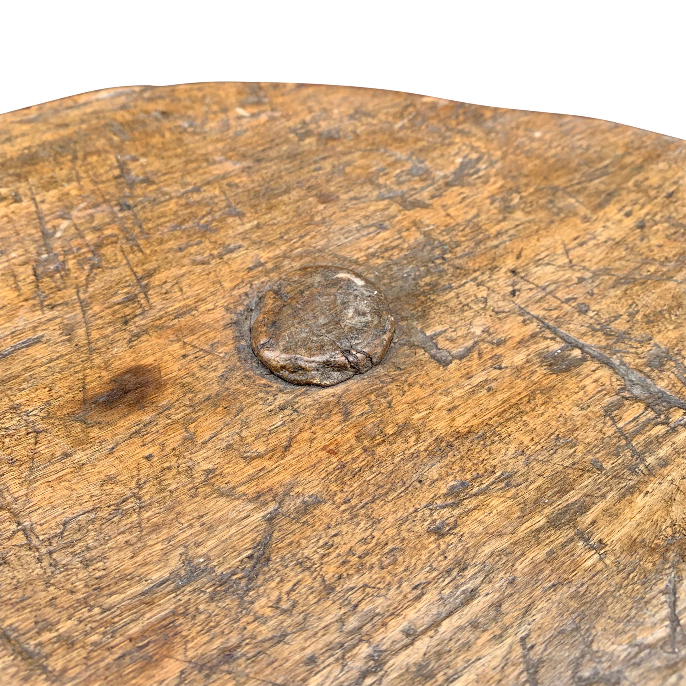19th Century Primitive Milking Stool In Good Condition In Chicago, IL
