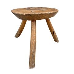 19th Century Primitive Milking Stool