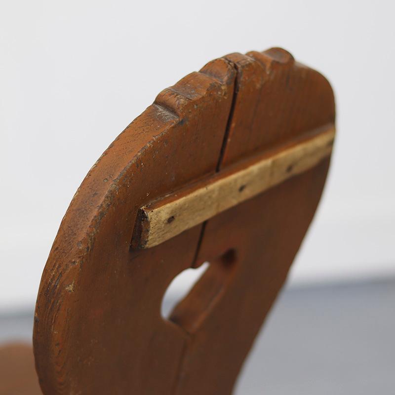 19ème siècle Primitif Minimalisme Chaise de montagne en vente 3