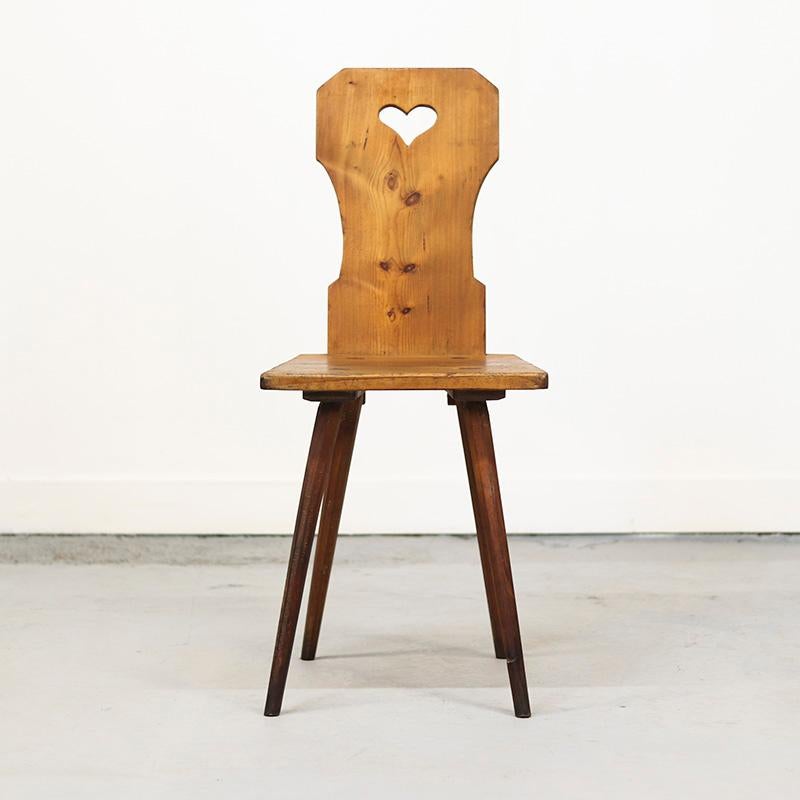 Fait main 19ème siècle Primitif Minimalisme Chaise de montagne en vente