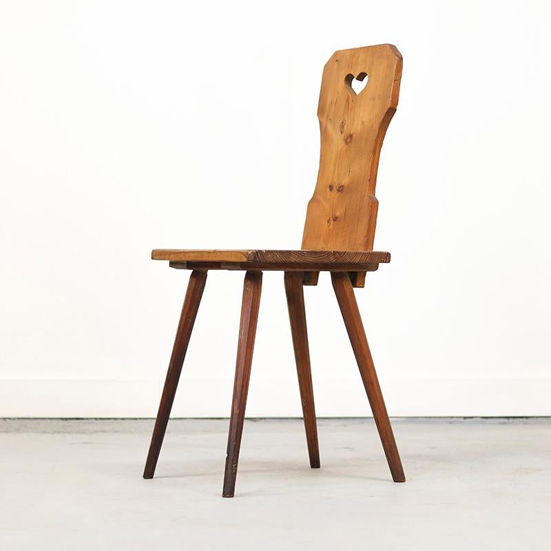 XIXe siècle 19ème siècle Primitif Minimalisme Chaise de montagne en vente