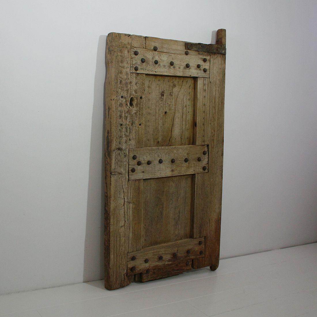 19th Century Primitive Moroccan Wooden Door 8