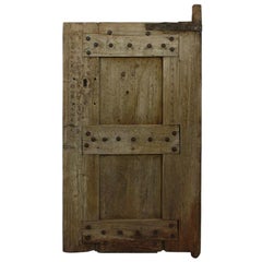 Antique 19th Century Primitive Moroccan Wooden Door