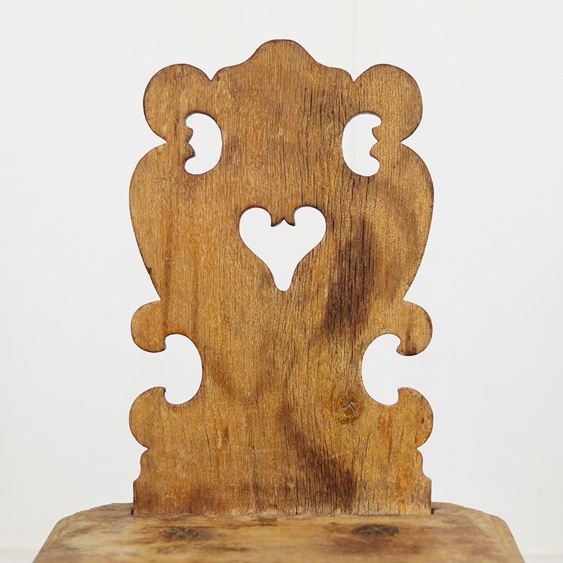 Primitiver Bergstuhl aus dem 19. (Handgefertigt) im Angebot