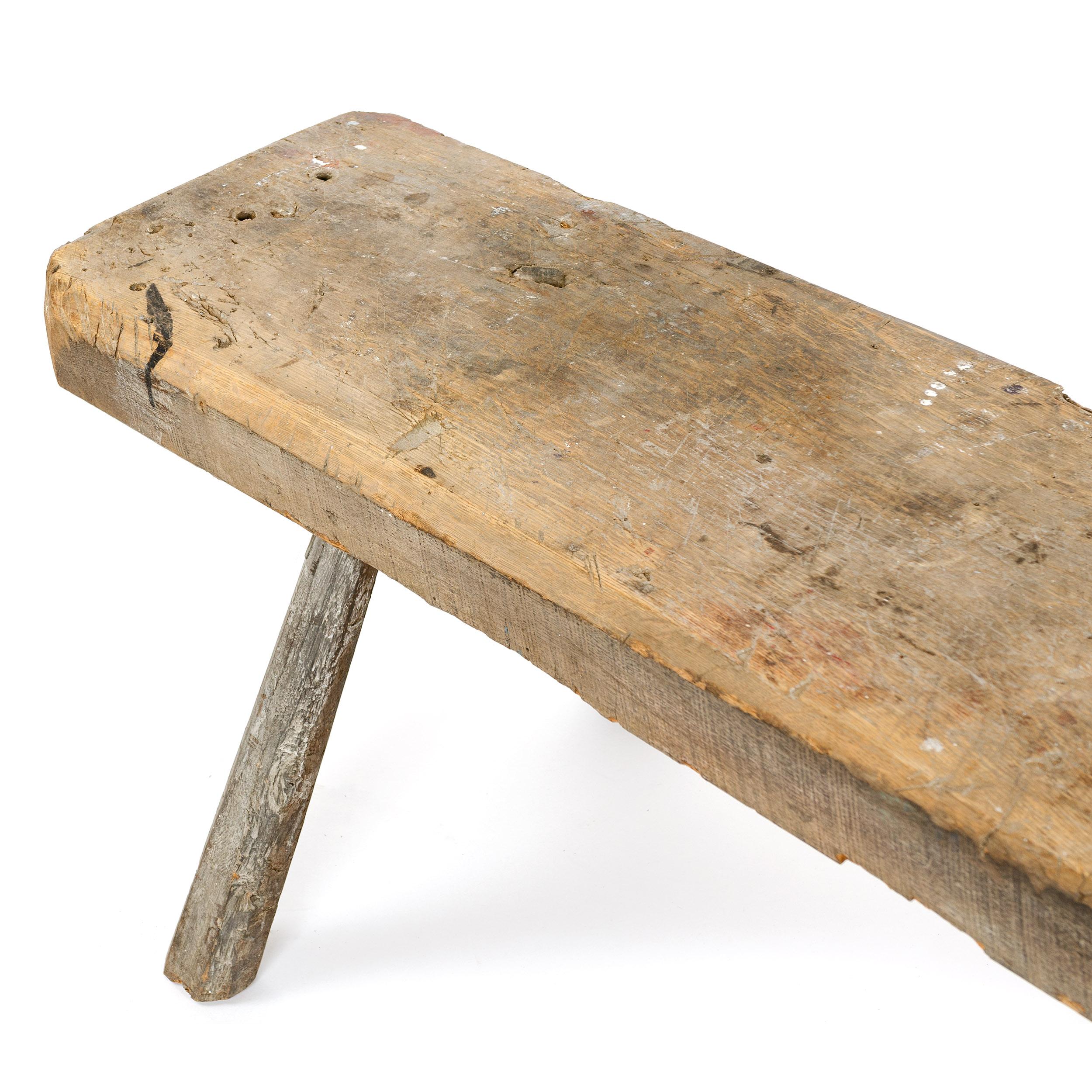 Banc en Oak des États-Unis Bon état - En vente à Sagaponack, NY