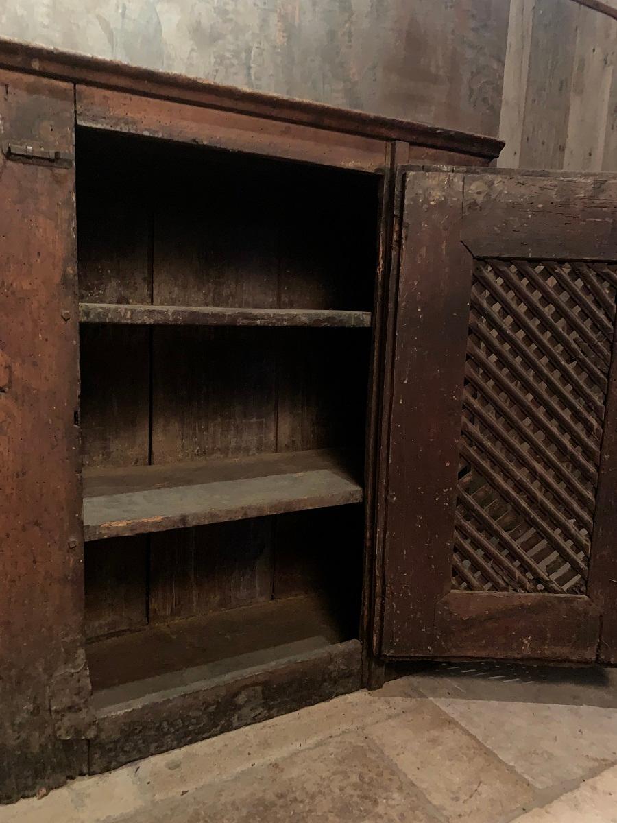 19th Century Painted Cupboard with Mazework For Sale 4