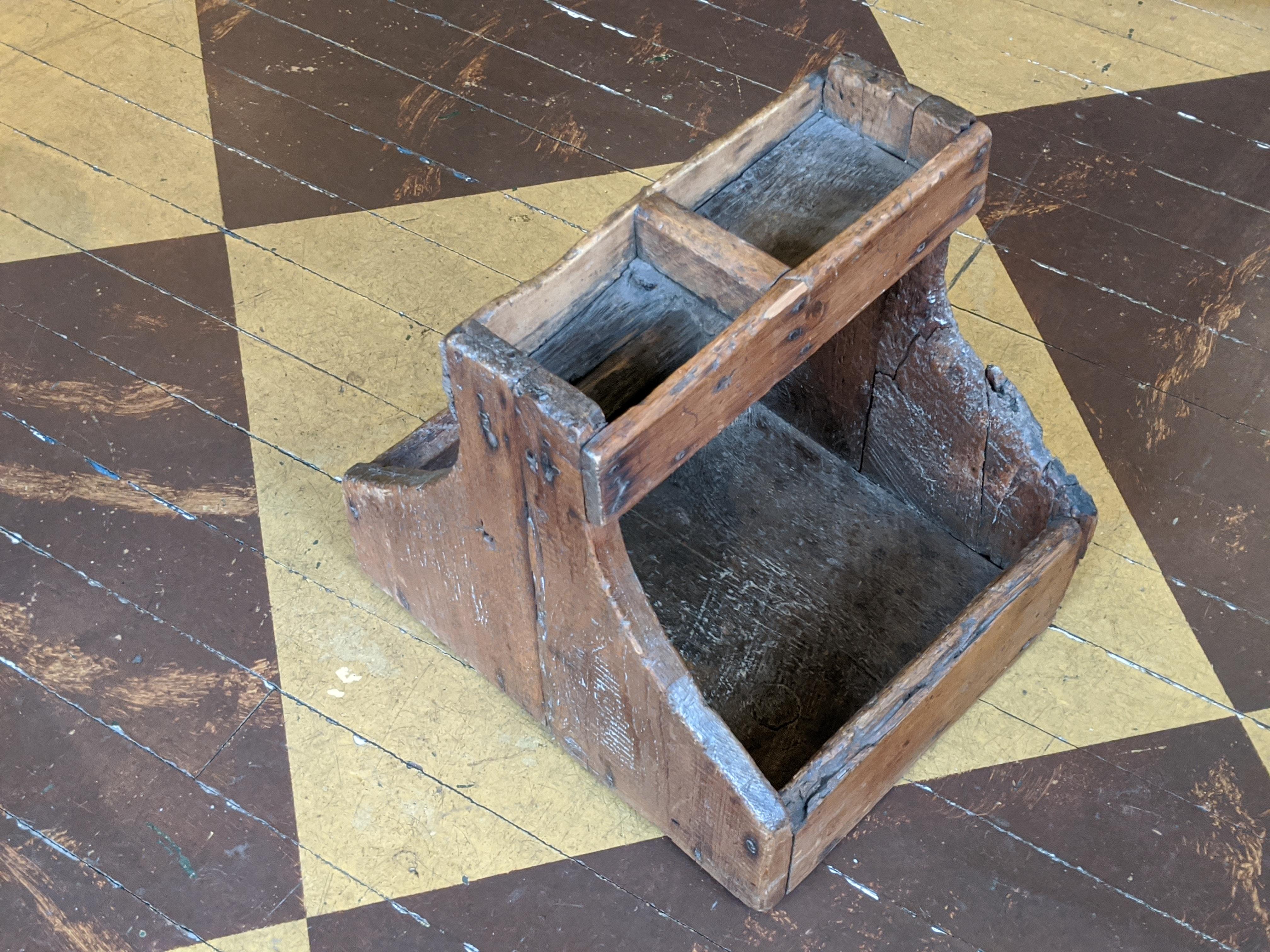 wooden farrier tool box