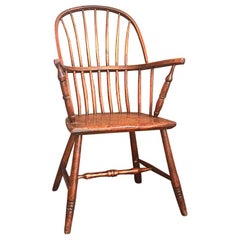 Antique 19th Century  Rustic Windsor Armchair