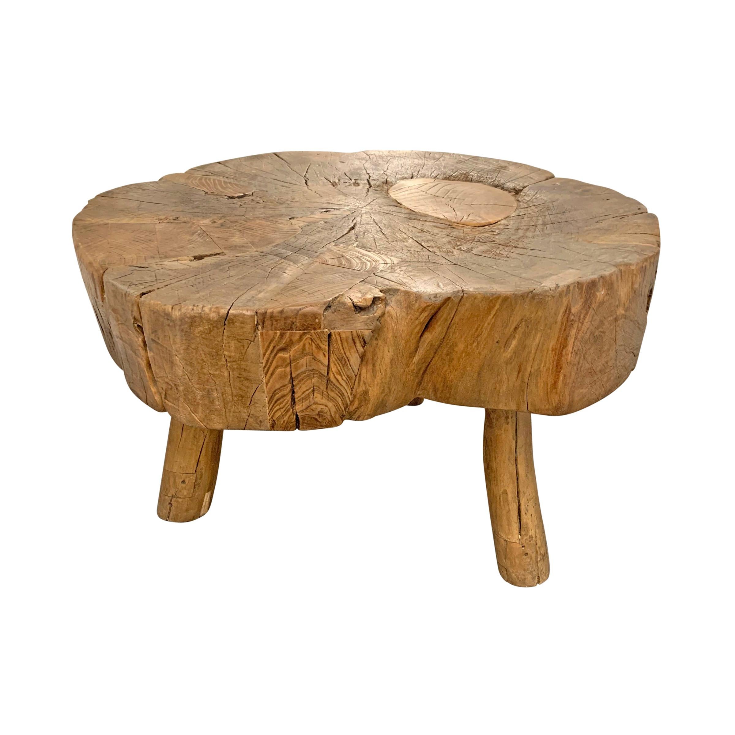 Primitive Tree Trunk Table