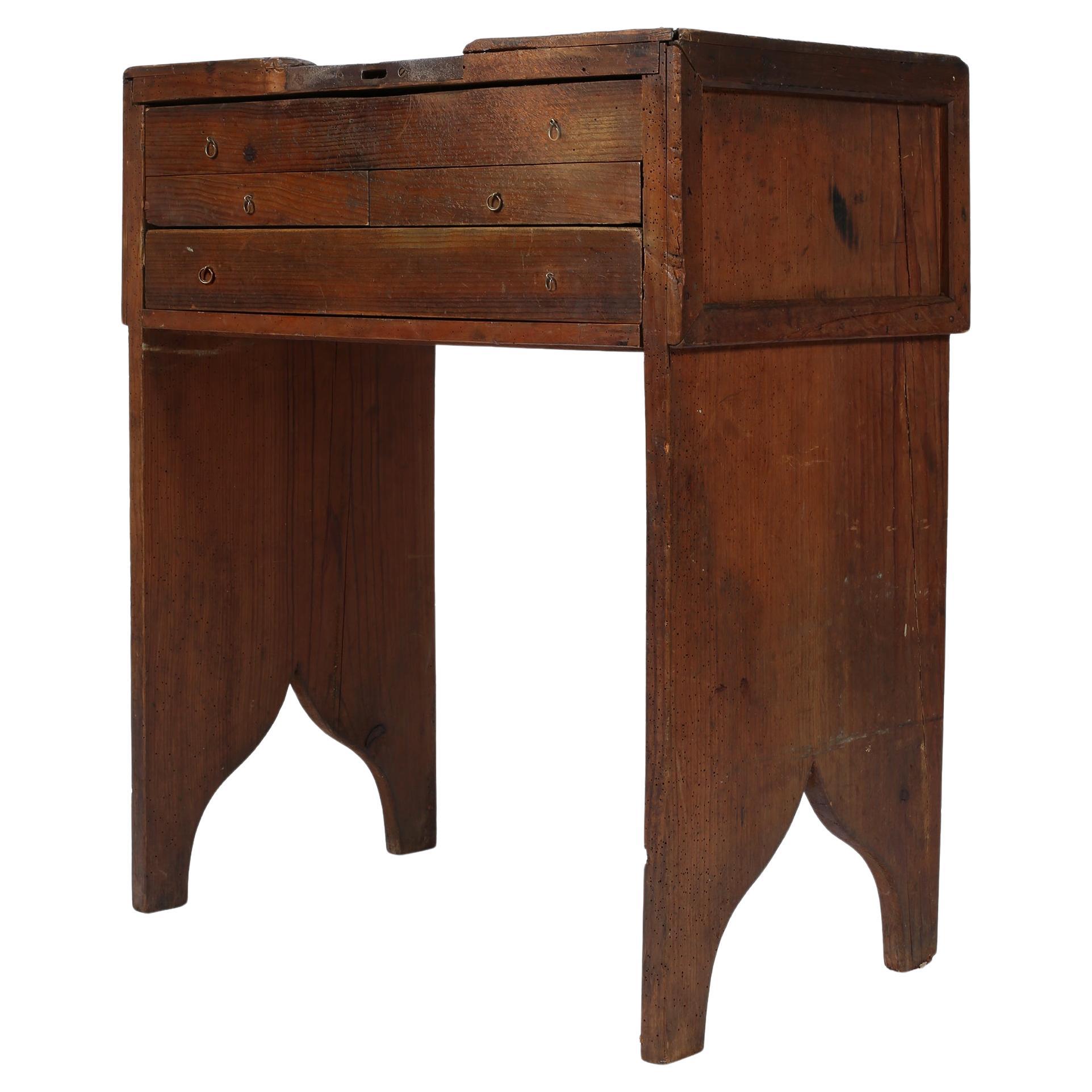 Primitive Wabi-Sabi-Arbeitsbank #2 portugiesische Goldschmiede des 19. Jahrhunderts