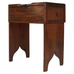 Antique 19th Century Primitive Wabi-Sabi Portuguese Goldsmiths Workbench #2