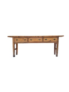 19th Century Primitive Welsh Pine Dairy Console Table