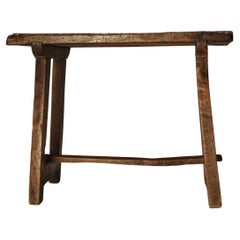 19th Century primitive work table or console