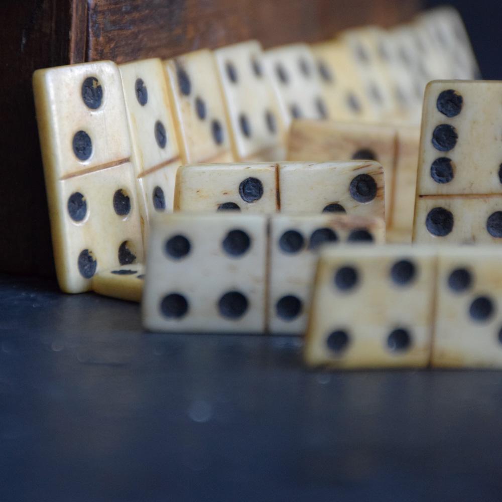 19th Century Prisoner of War Dominos  In Fair Condition For Sale In London, GB