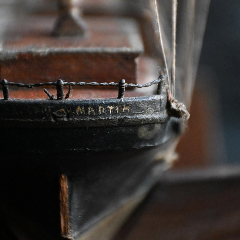 19th Century Prisoner of War Sailors Folk Art Ship Model 7
