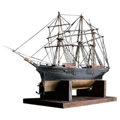 19th Century Prisoner of War Sailors Folk Art Ship Model