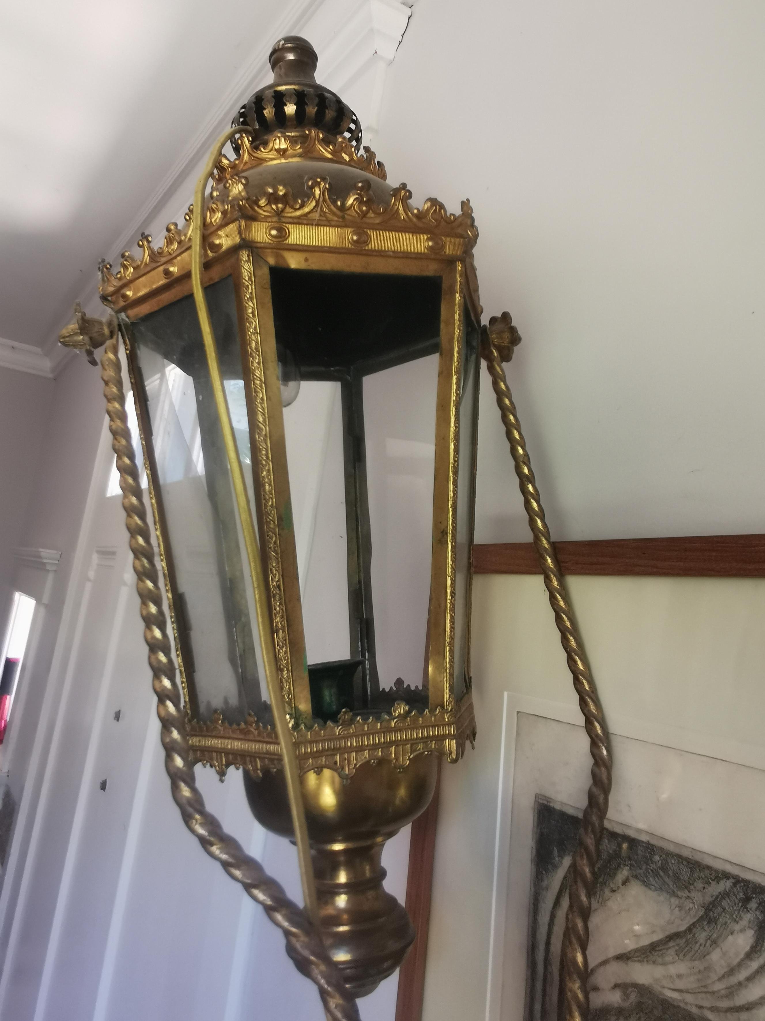 Baroque Lanterne de procession du 19e siècle en vente