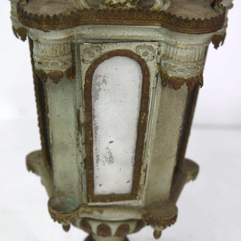 19th Century Processional Lantern in Lacquered Sheet Metal For Sale 2