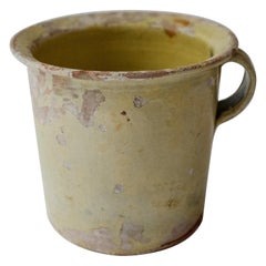 19th Century Provincial Champagne Bucket in lime yellow green finish