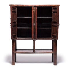 Provincial Chinese Cabinet with Open Shelf, c. 1850