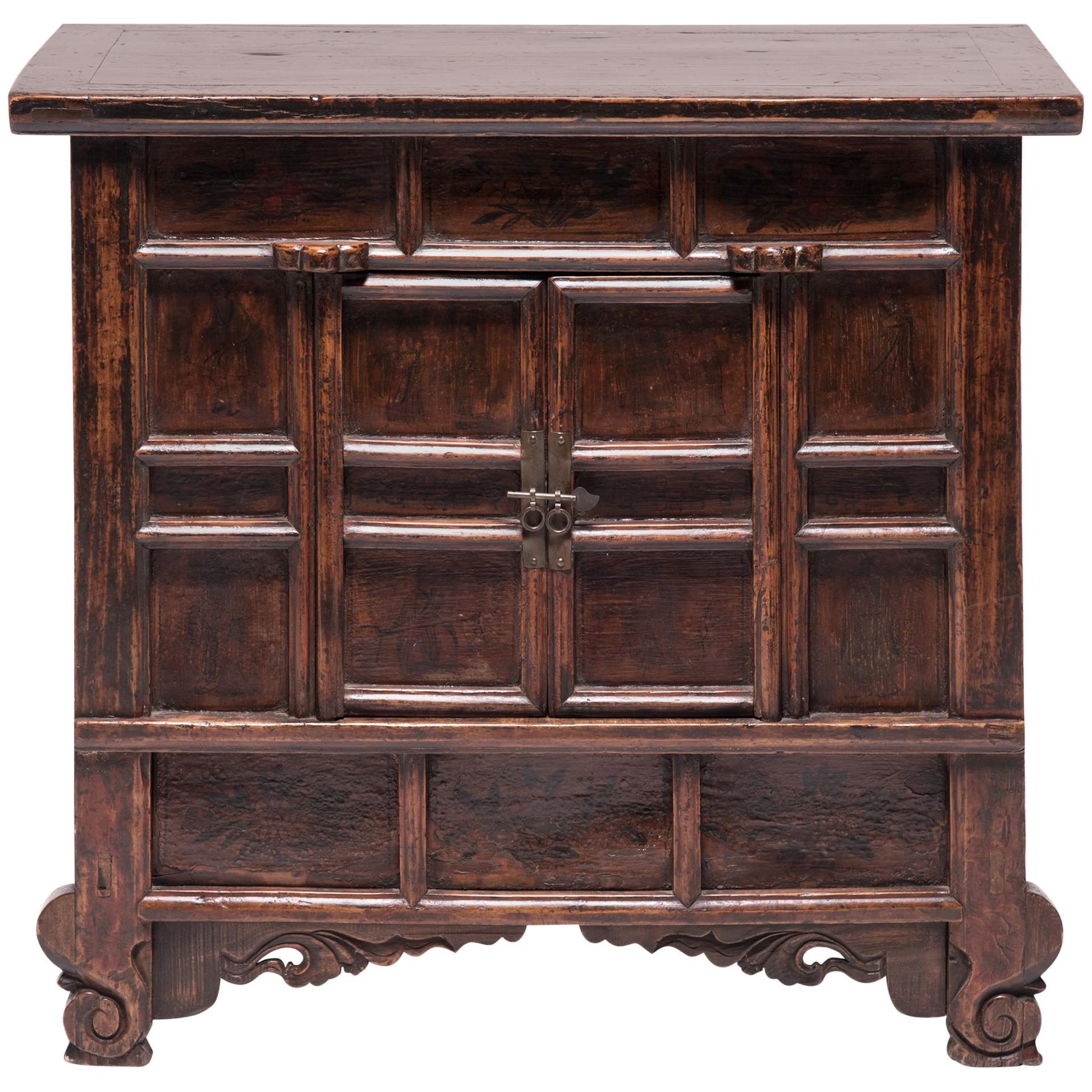 19th Century Provincial Chinese Chest with Leopard Legs