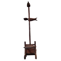 19th Century Provincial Chinese Floor Lamp Candle Torchiere
