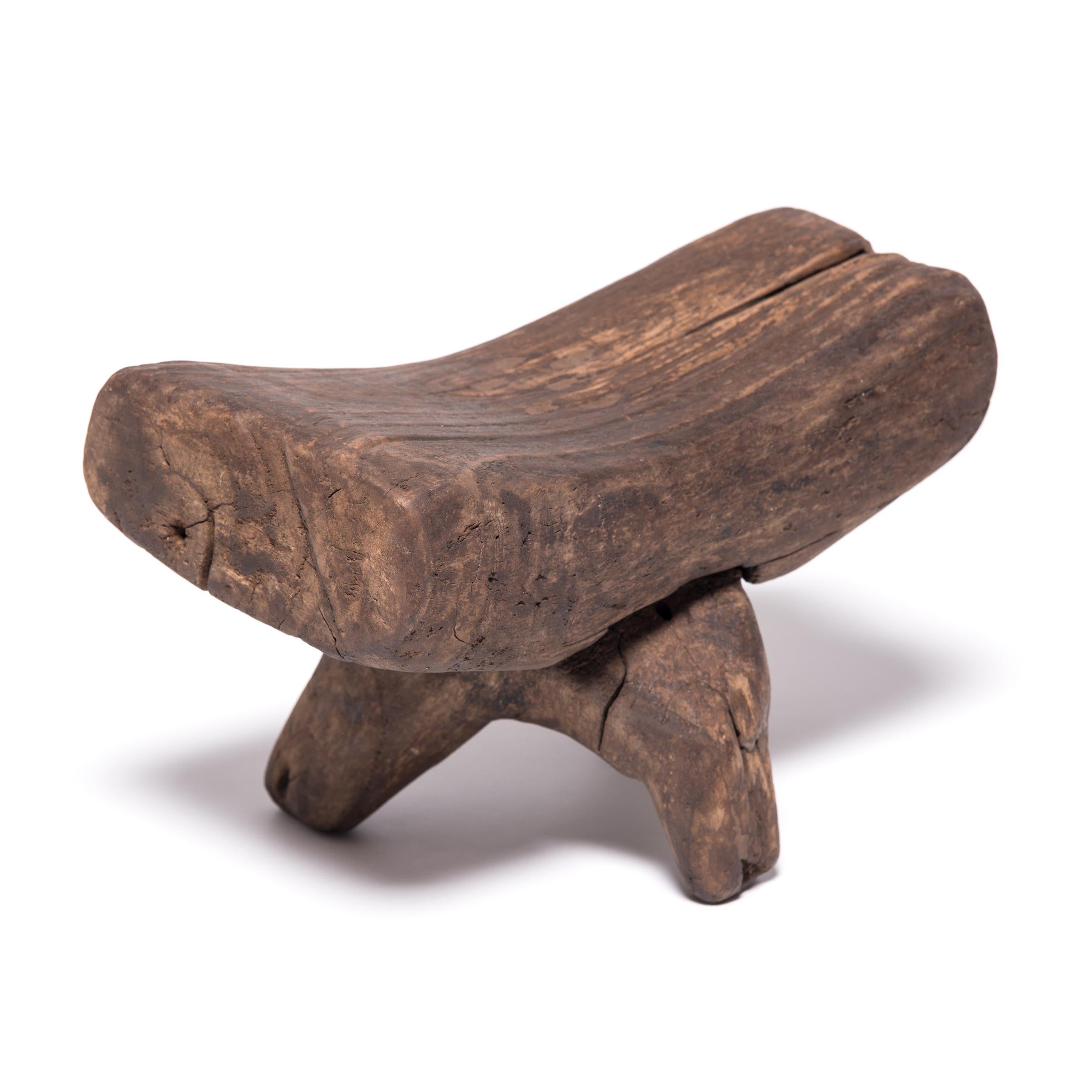 Qing 19th Century Provincial Chinese Headrest