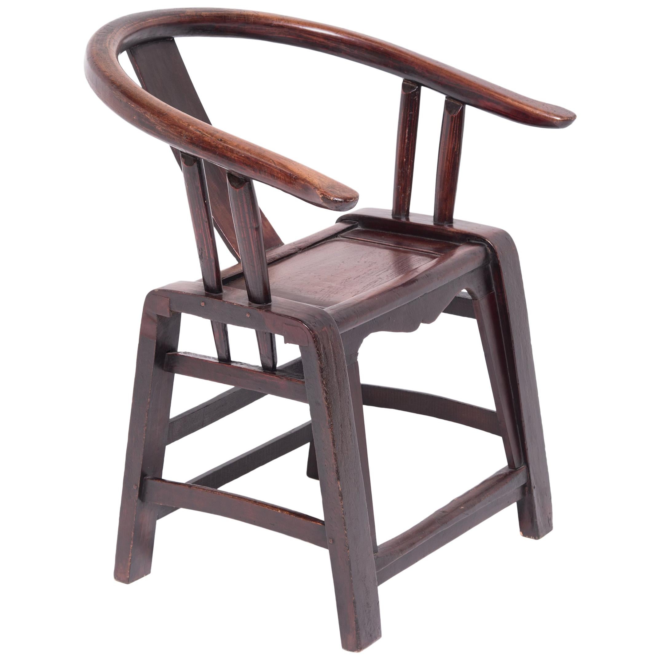 19th Century Provincial Chinese Roundback Chair