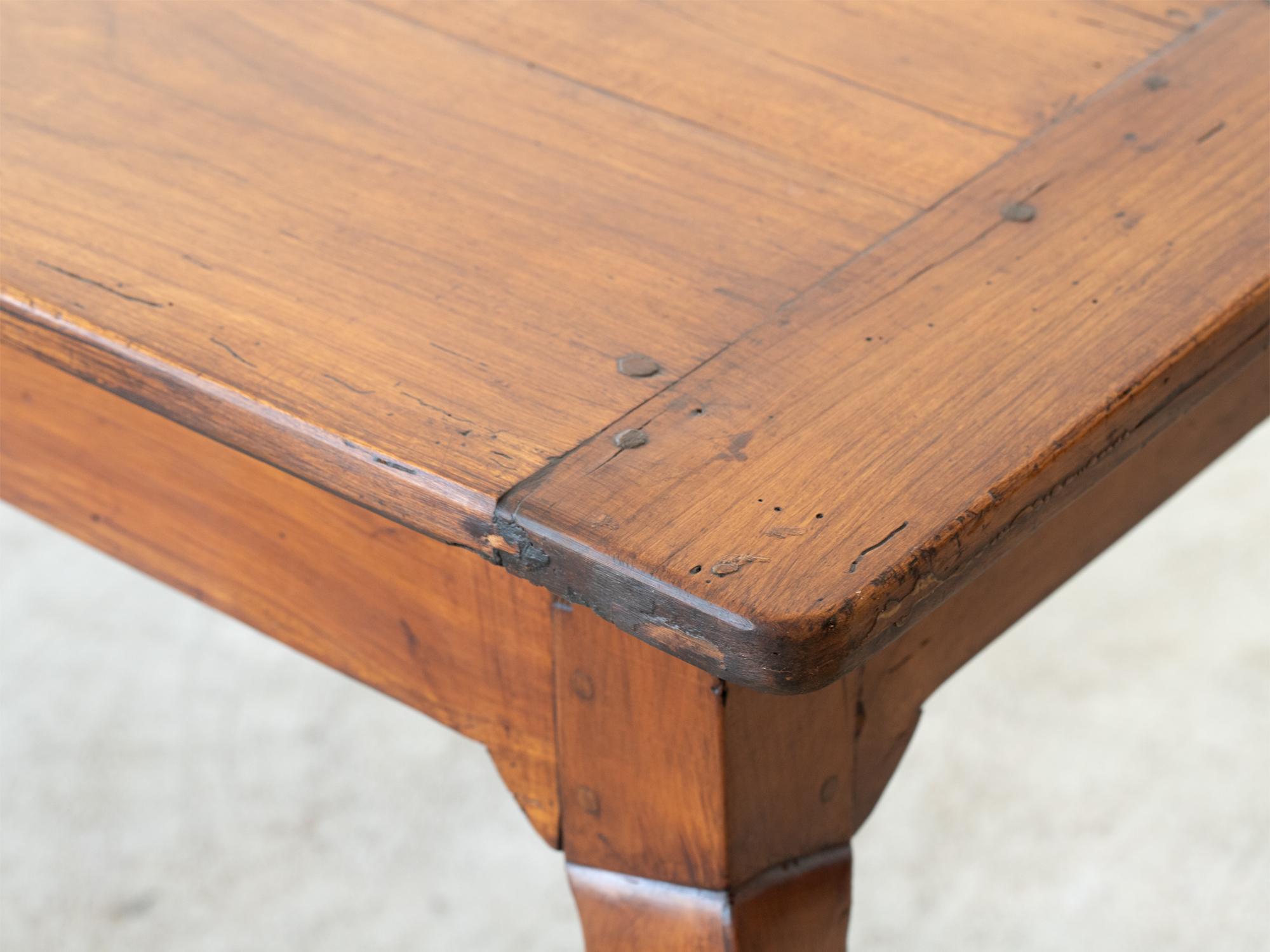 19th Century Provincial French Cherrywood Farmhouse Dining Table 2