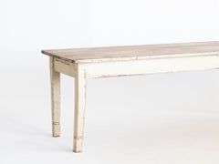 19th Century Provincial French Painted Pine Table