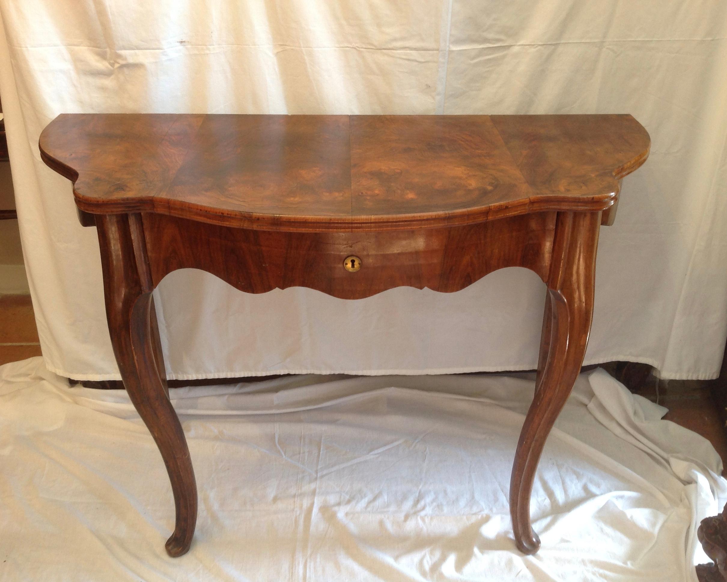 19th Century Provincial French Walnut Console Table In Good Condition In West Palm Beach, FL
