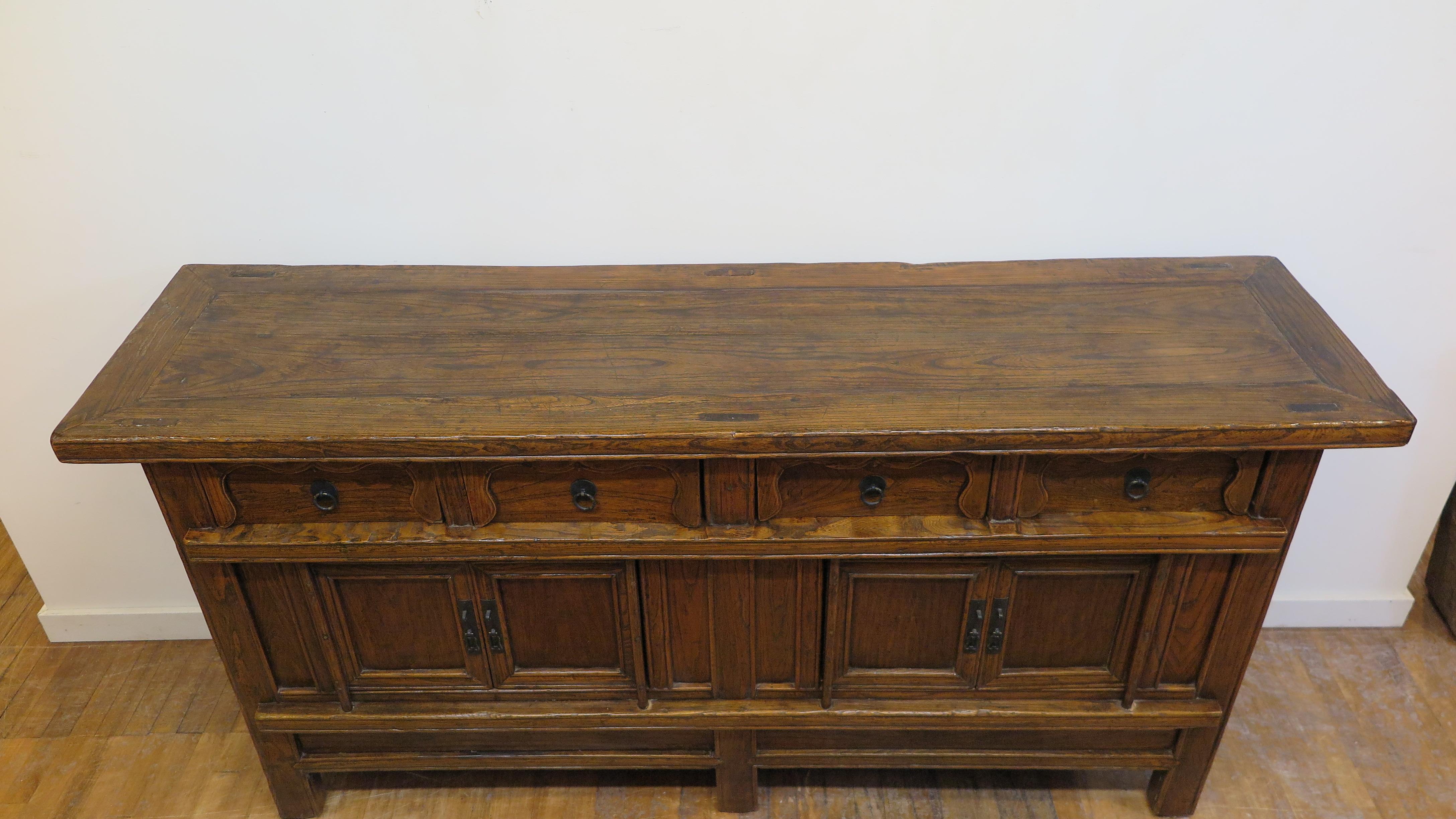 Chinese 19th Century Provincial Sideboard 