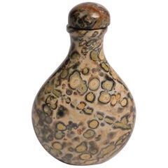 Antique 19th Century Puddingstone Chinese Snuff Bottle