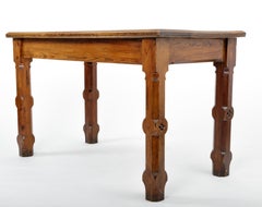 19th Century Pugin Style English Pine Table