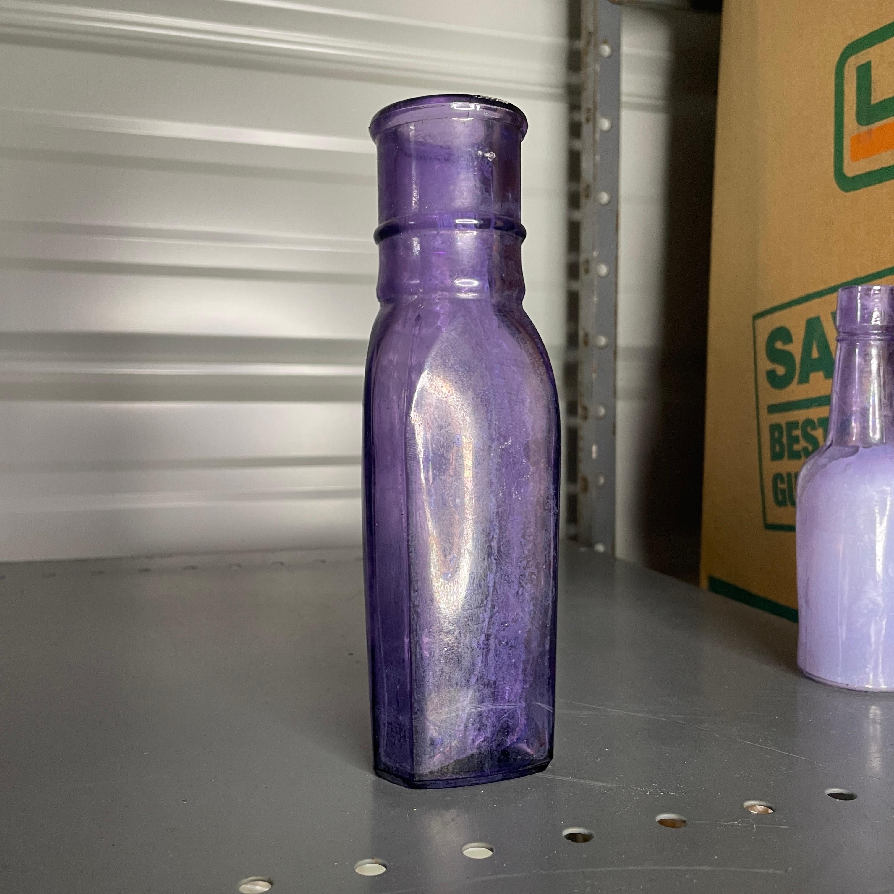19th Century Purple Bottles and Jars- Set of 16 For Sale 9
