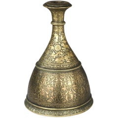 19th Century, Qajar Brass Huqqa Base, Iran