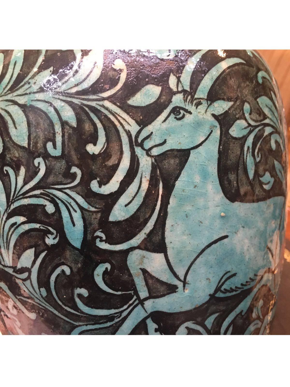 Lovely, 19th century Qajar ceramic vase.