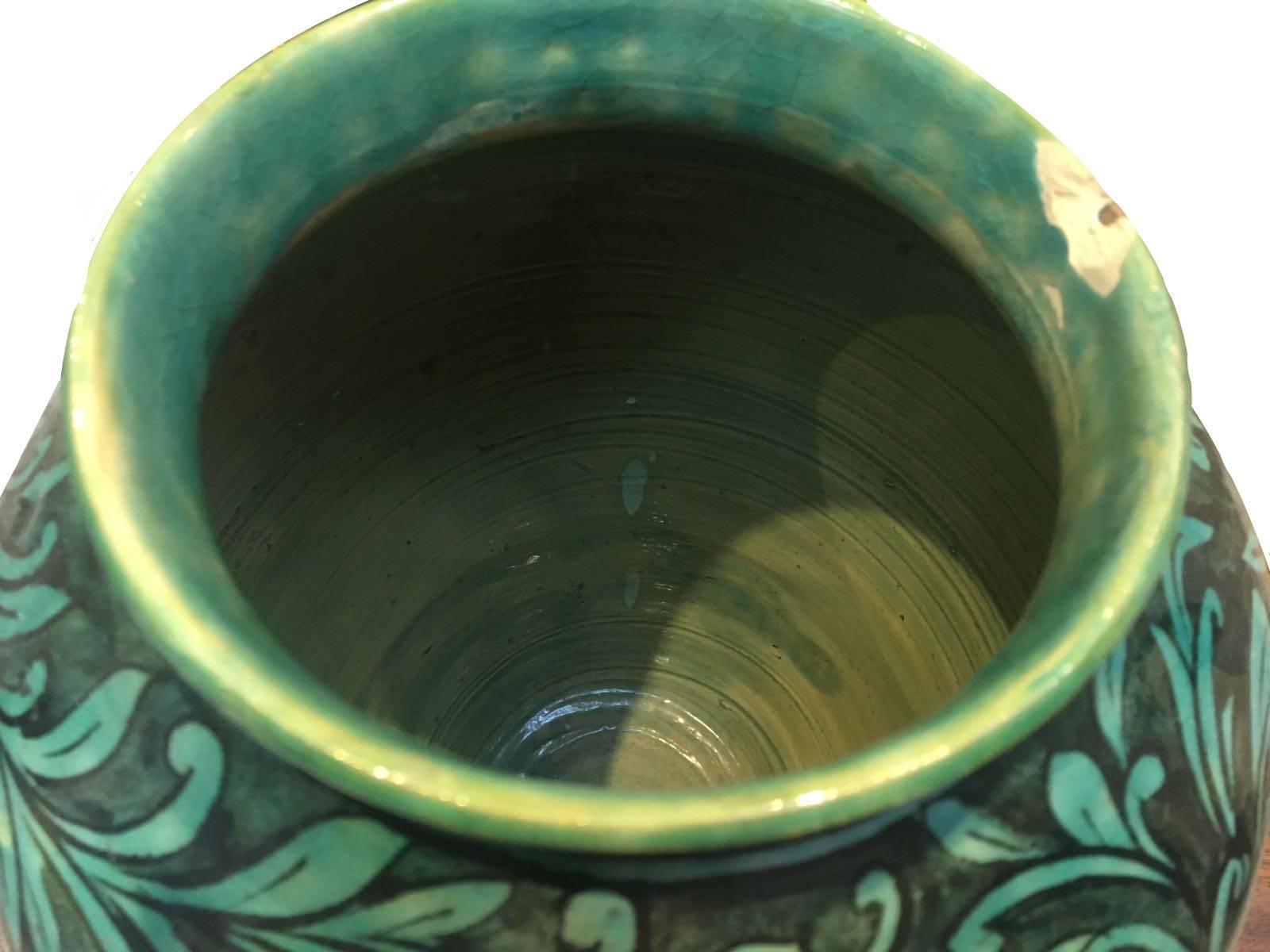Other 19th Century Qajar Ceramic Vase For Sale