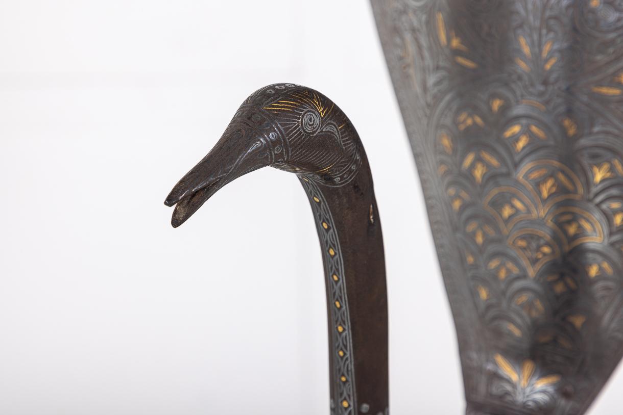 19th Century, Qājār Steel Peacock 3